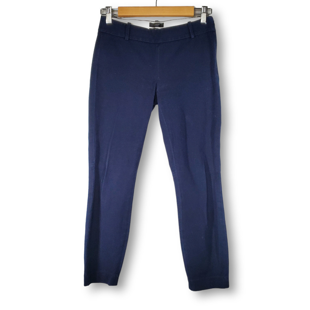 J. Crew Minnie Skinny Leg Career Chino Trouser Pants Blue Size 00